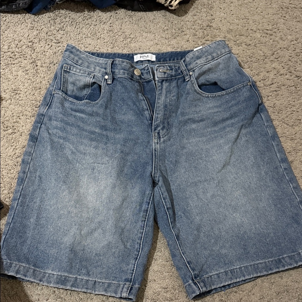 Blue Denim Shorts